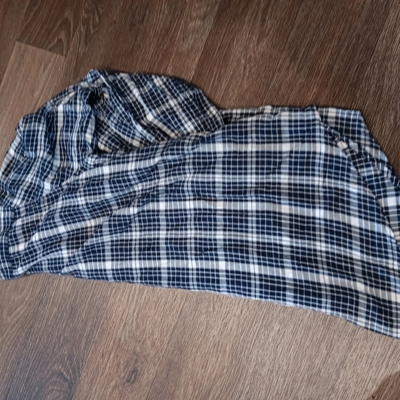 Ralph Lauren Navy and White Plaid Shirt - Picture 3 of 4